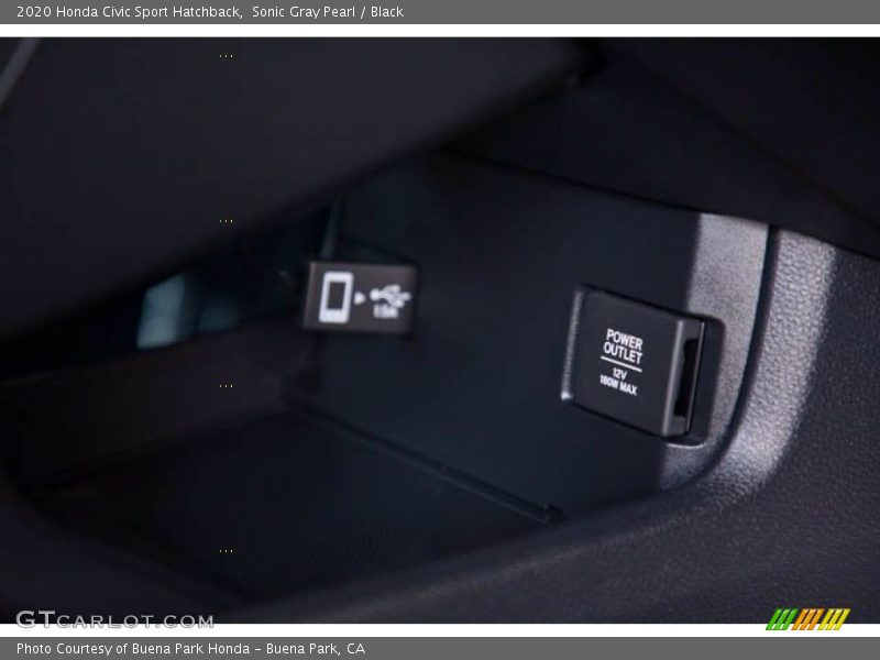 Sonic Gray Pearl / Black 2020 Honda Civic Sport Hatchback
