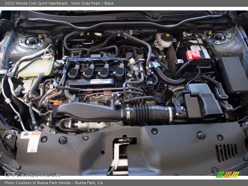 Sonic Gray Pearl / Black 2020 Honda Civic Sport Hatchback