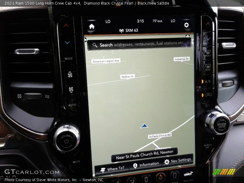 Navigation of 2021 1500 Long Horn Crew Cab 4x4