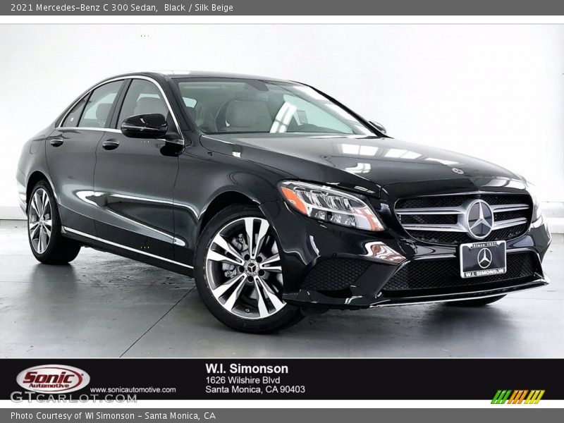 Black / Silk Beige 2021 Mercedes-Benz C 300 Sedan