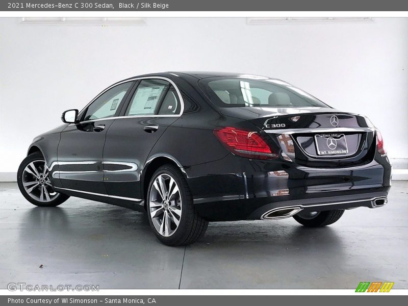 Black / Silk Beige 2021 Mercedes-Benz C 300 Sedan