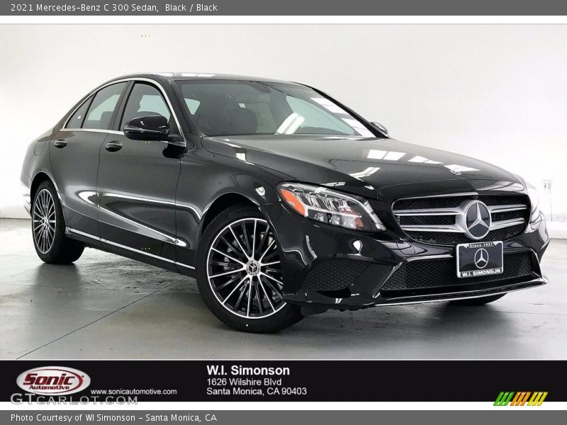 Black / Black 2021 Mercedes-Benz C 300 Sedan