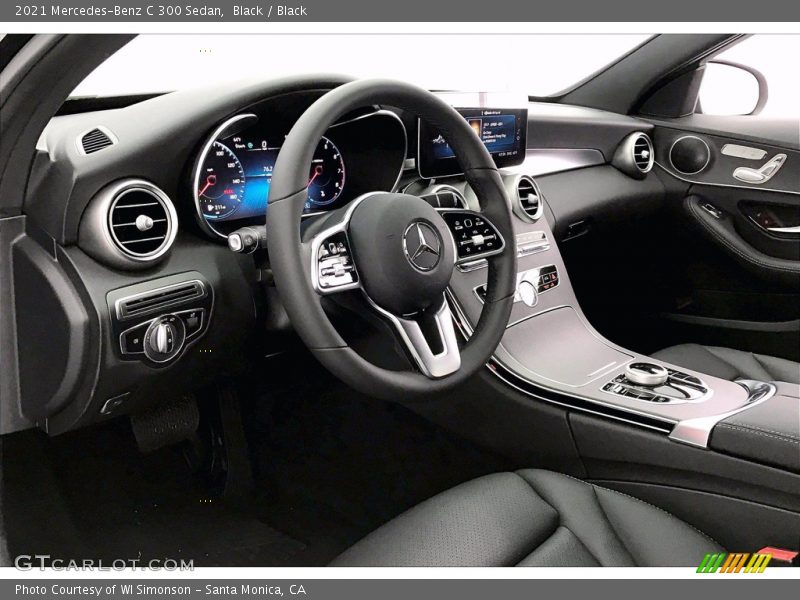 Black / Black 2021 Mercedes-Benz C 300 Sedan
