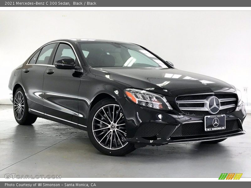 Black / Black 2021 Mercedes-Benz C 300 Sedan