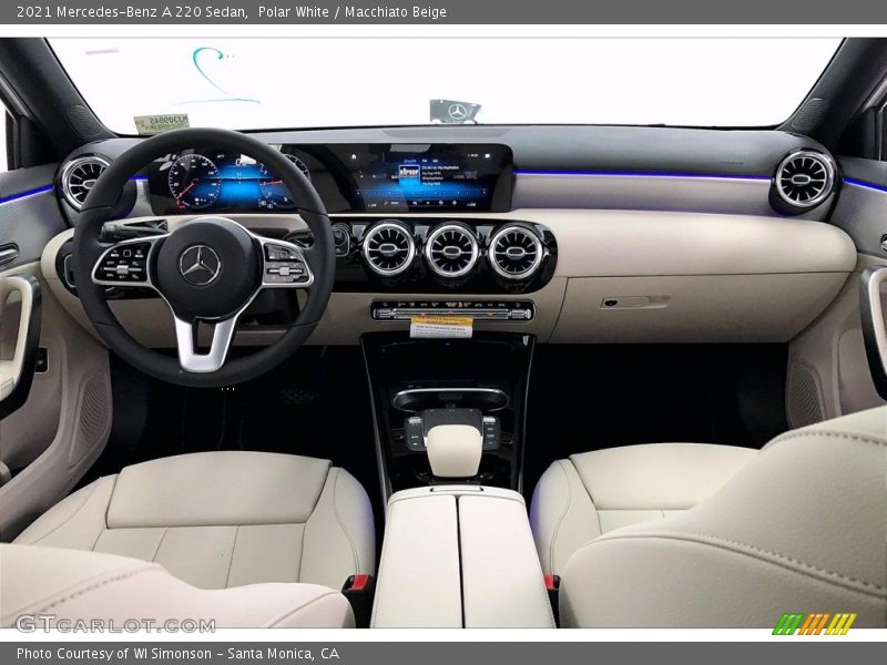 Polar White / Macchiato Beige 2021 Mercedes-Benz A 220 Sedan