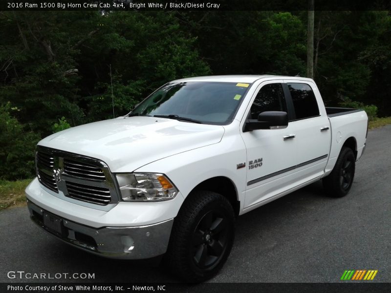 Bright White / Black/Diesel Gray 2016 Ram 1500 Big Horn Crew Cab 4x4