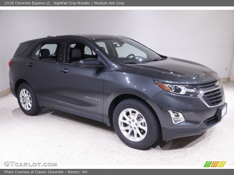 Nightfall Gray Metallic / Medium Ash Gray 2018 Chevrolet Equinox LS