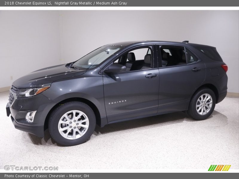 Nightfall Gray Metallic / Medium Ash Gray 2018 Chevrolet Equinox LS