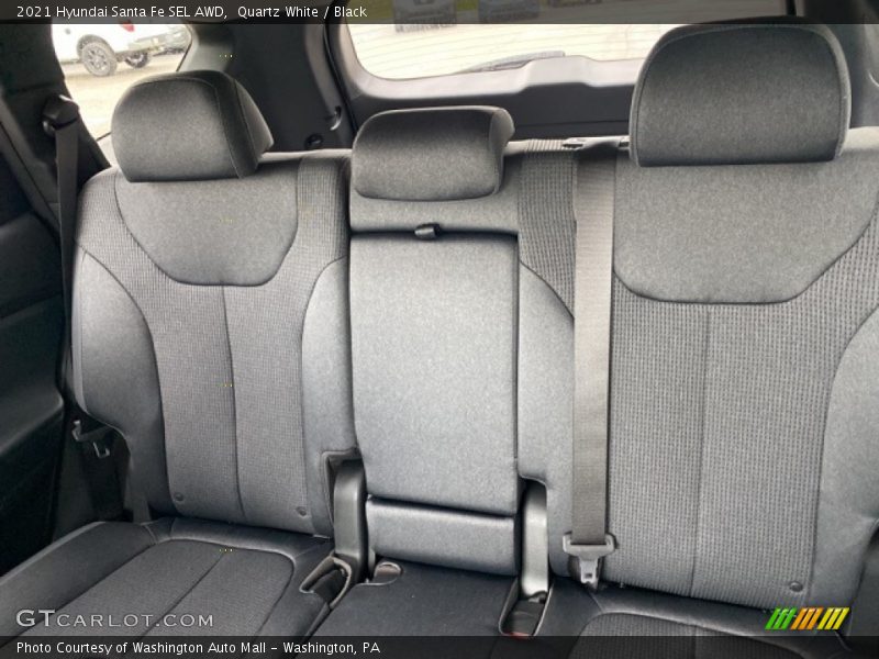 Quartz White / Black 2021 Hyundai Santa Fe SEL AWD