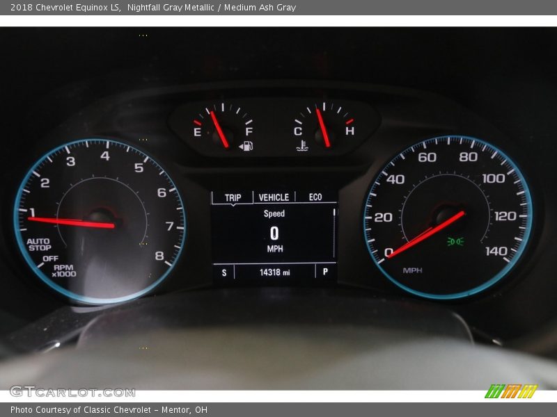 Nightfall Gray Metallic / Medium Ash Gray 2018 Chevrolet Equinox LS