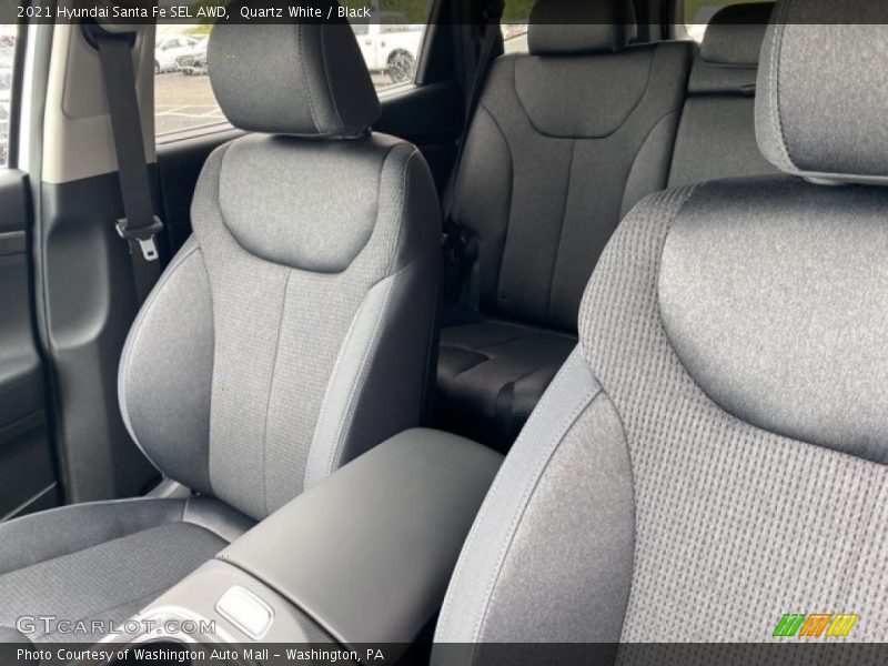 Quartz White / Black 2021 Hyundai Santa Fe SEL AWD