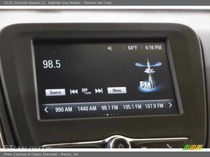 Nightfall Gray Metallic / Medium Ash Gray 2018 Chevrolet Equinox LS