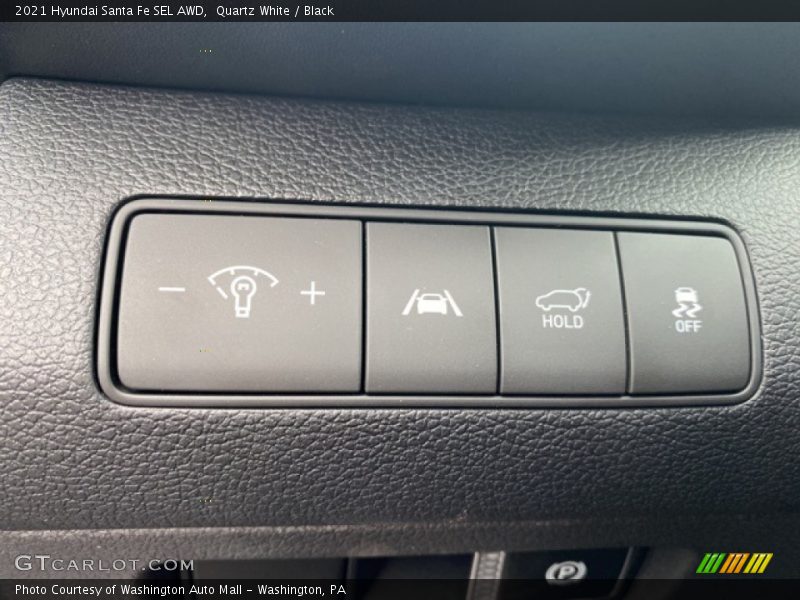 Quartz White / Black 2021 Hyundai Santa Fe SEL AWD