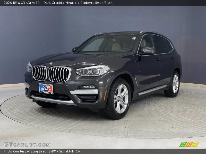 Dark Graphite Metallic / Canberra Beige/Black 2020 BMW X3 sDrive30i