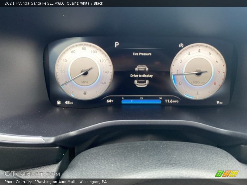 Quartz White / Black 2021 Hyundai Santa Fe SEL AWD