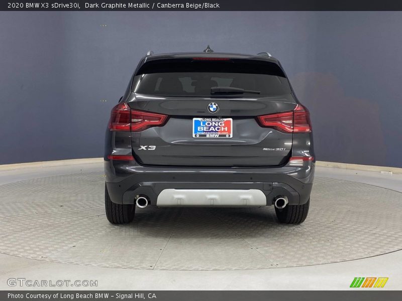 Dark Graphite Metallic / Canberra Beige/Black 2020 BMW X3 sDrive30i