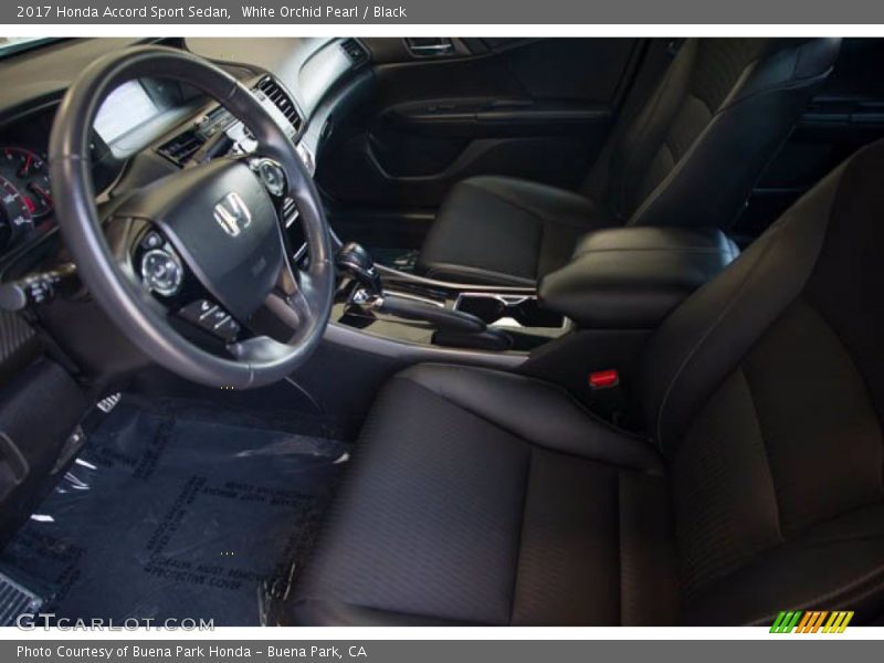 White Orchid Pearl / Black 2017 Honda Accord Sport Sedan