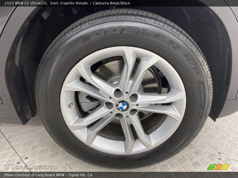 Dark Graphite Metallic / Canberra Beige/Black 2020 BMW X3 sDrive30i