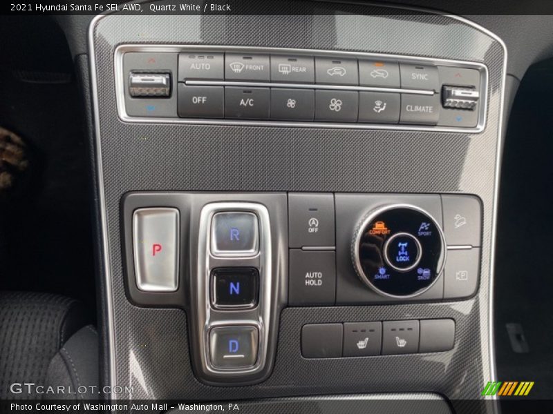Quartz White / Black 2021 Hyundai Santa Fe SEL AWD