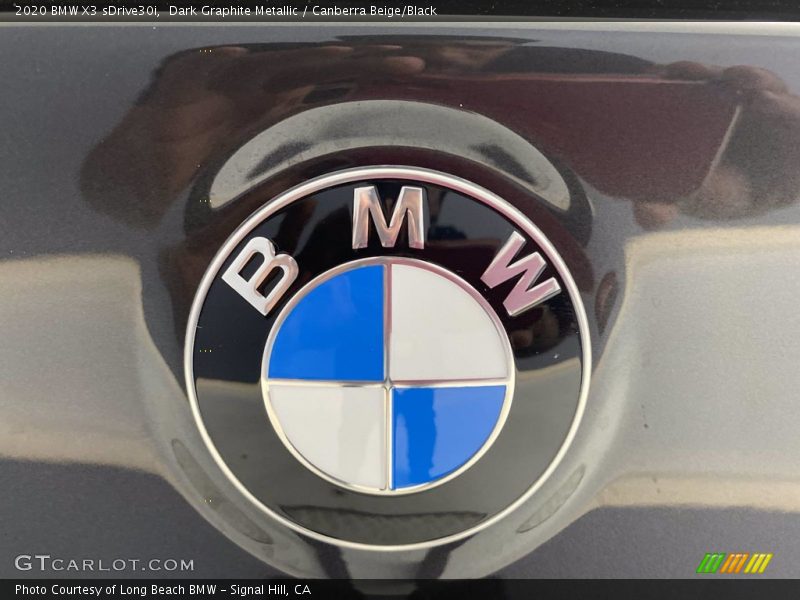 Dark Graphite Metallic / Canberra Beige/Black 2020 BMW X3 sDrive30i