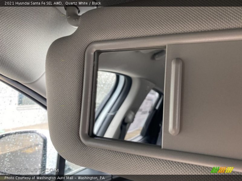 Quartz White / Black 2021 Hyundai Santa Fe SEL AWD