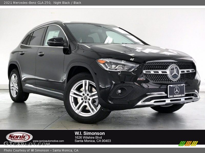 Night Black / Black 2021 Mercedes-Benz GLA 250