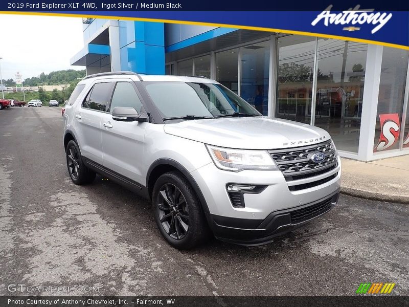 Ingot Silver / Medium Black 2019 Ford Explorer XLT 4WD