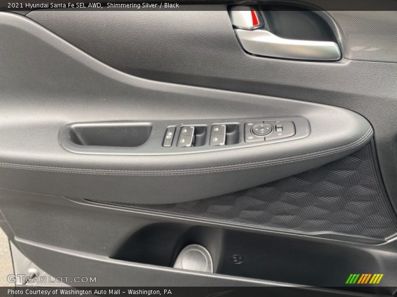 Shimmering Silver / Black 2021 Hyundai Santa Fe SEL AWD