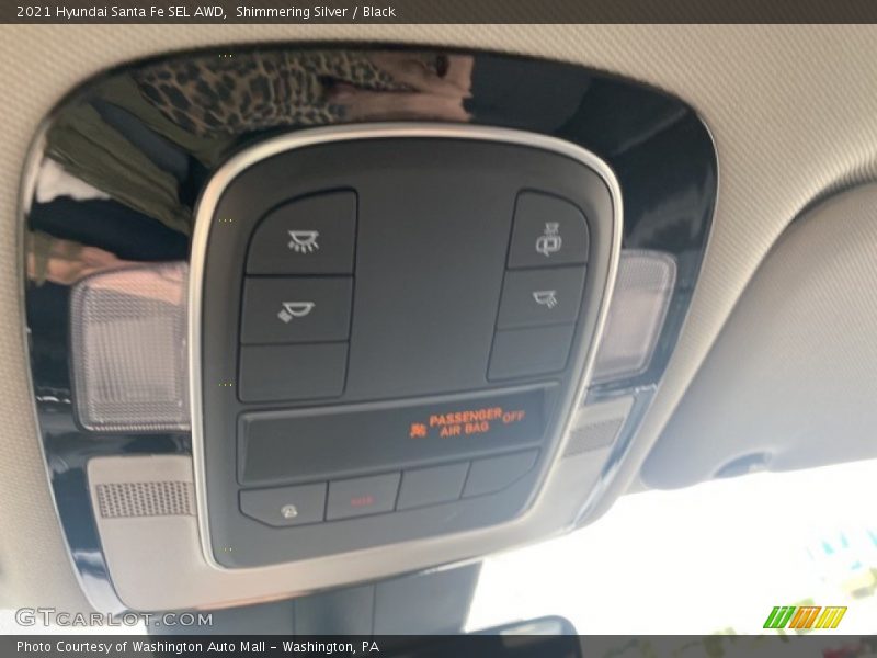 Shimmering Silver / Black 2021 Hyundai Santa Fe SEL AWD