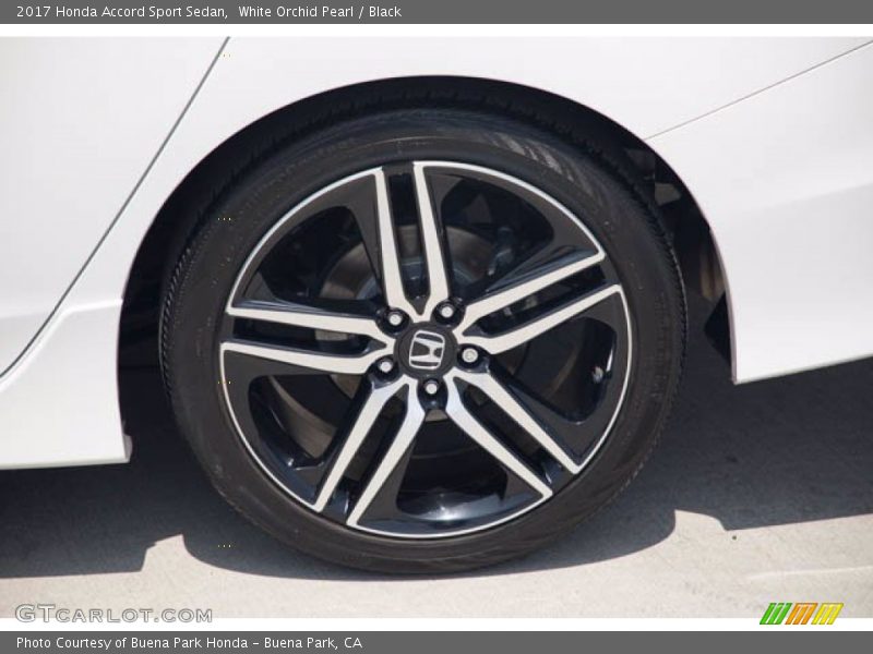 White Orchid Pearl / Black 2017 Honda Accord Sport Sedan