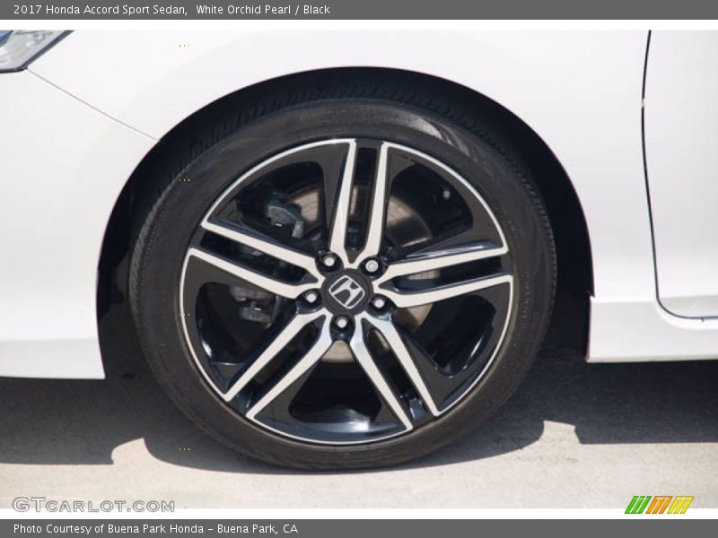 White Orchid Pearl / Black 2017 Honda Accord Sport Sedan