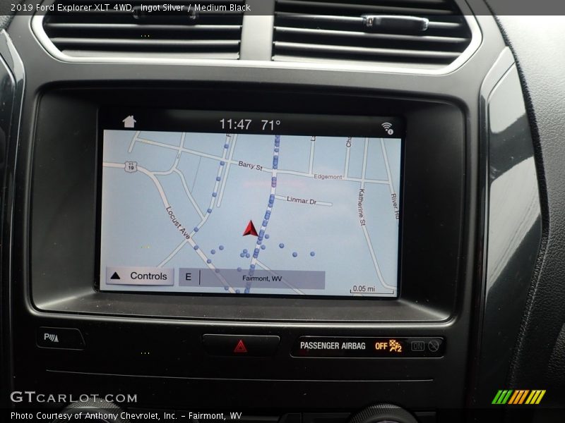 Ingot Silver / Medium Black 2019 Ford Explorer XLT 4WD