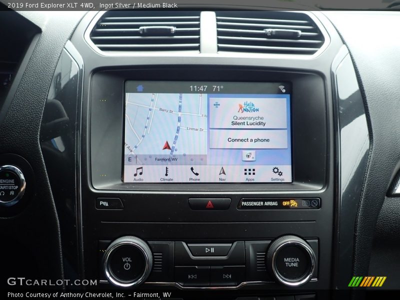 Ingot Silver / Medium Black 2019 Ford Explorer XLT 4WD