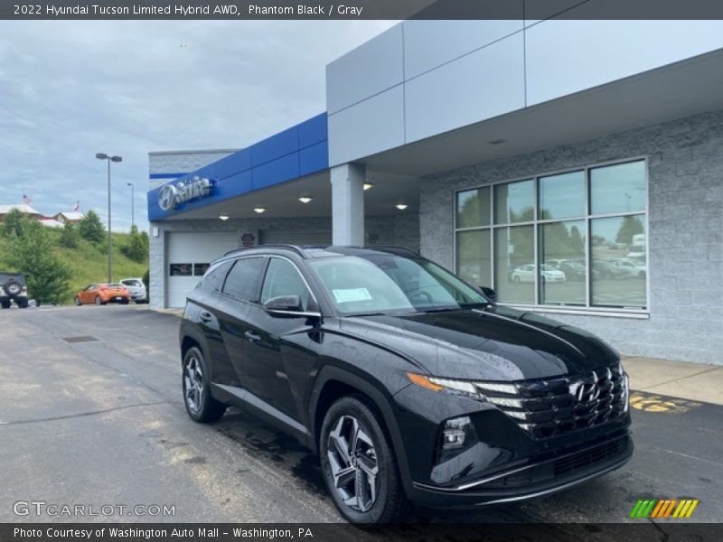 Phantom Black / Gray 2022 Hyundai Tucson Limited Hybrid AWD