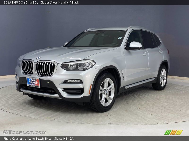 Glacier Silver Metallic / Black 2019 BMW X3 sDrive30i