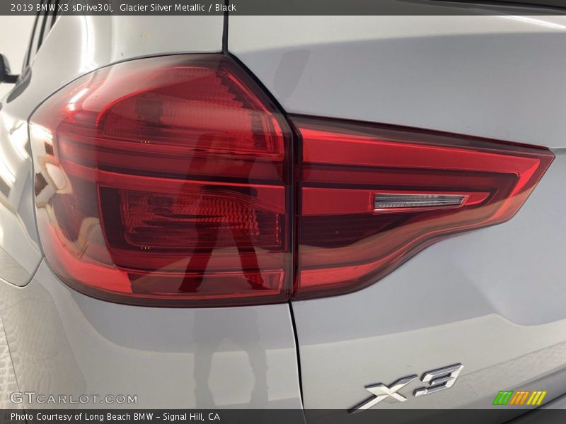 Glacier Silver Metallic / Black 2019 BMW X3 sDrive30i