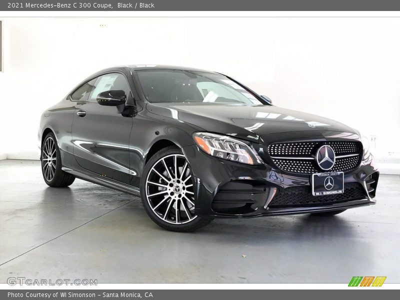 Black / Black 2021 Mercedes-Benz C 300 Coupe