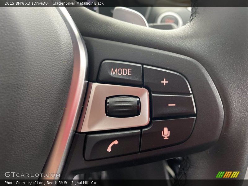 Glacier Silver Metallic / Black 2019 BMW X3 sDrive30i