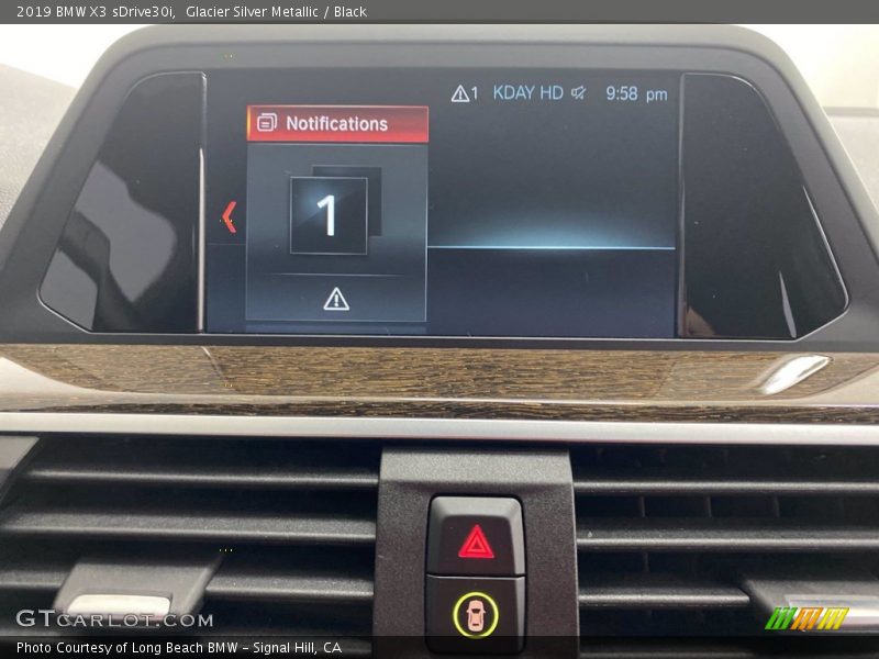 Glacier Silver Metallic / Black 2019 BMW X3 sDrive30i