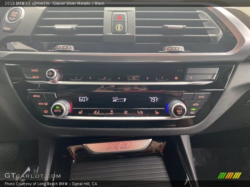 Glacier Silver Metallic / Black 2019 BMW X3 sDrive30i
