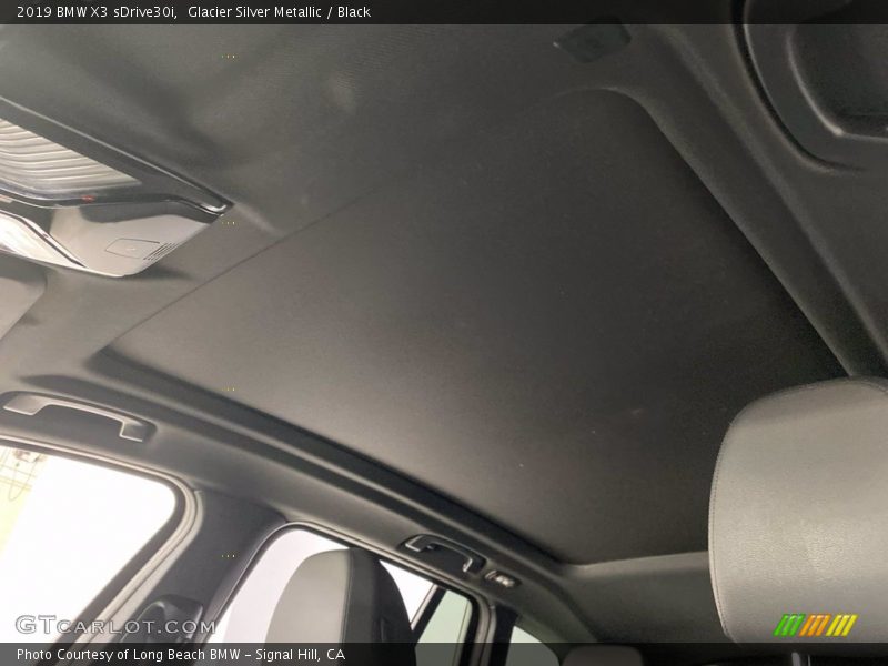 Glacier Silver Metallic / Black 2019 BMW X3 sDrive30i