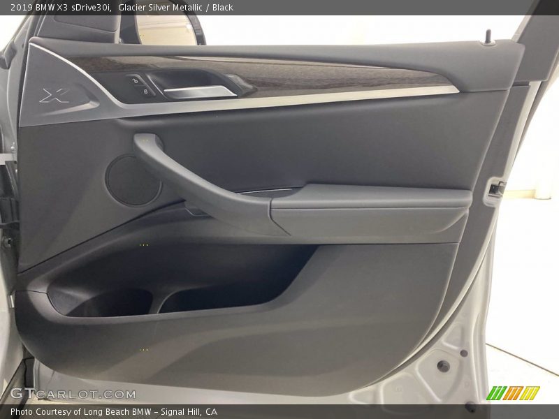 Glacier Silver Metallic / Black 2019 BMW X3 sDrive30i