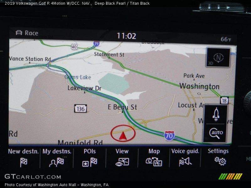 Navigation of 2019 Golf R 4Motion W/DCC. NAV.