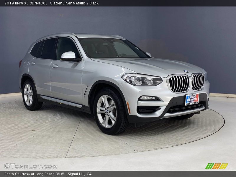 Glacier Silver Metallic / Black 2019 BMW X3 sDrive30i