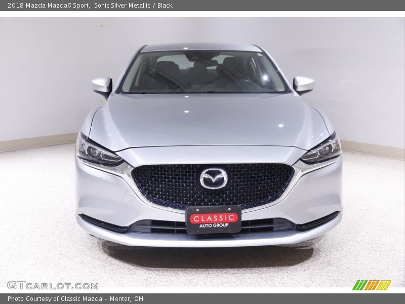 Sonic Silver Metallic / Black 2018 Mazda Mazda6 Sport