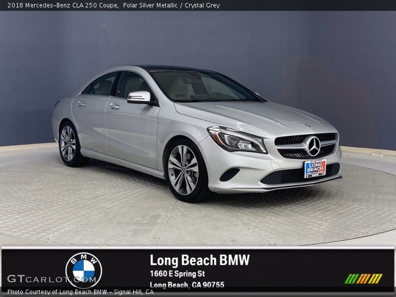 Polar Silver Metallic / Crystal Grey 2018 Mercedes-Benz CLA 250 Coupe