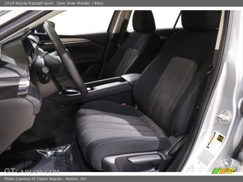 Sonic Silver Metallic / Black 2018 Mazda Mazda6 Sport