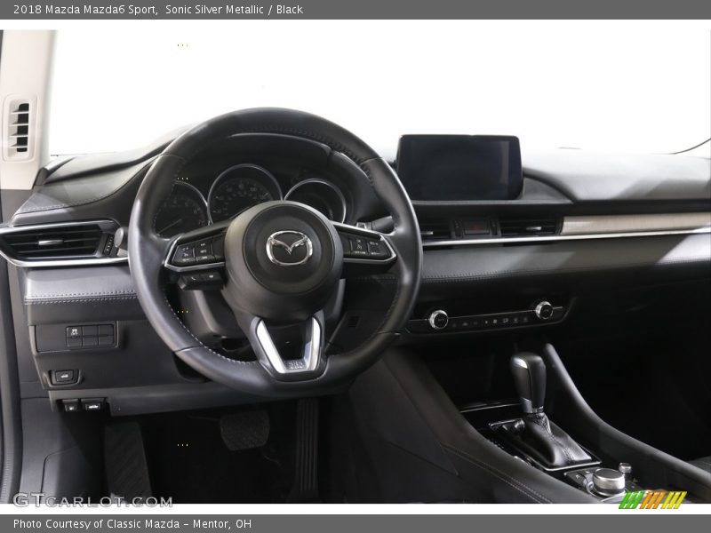 Sonic Silver Metallic / Black 2018 Mazda Mazda6 Sport