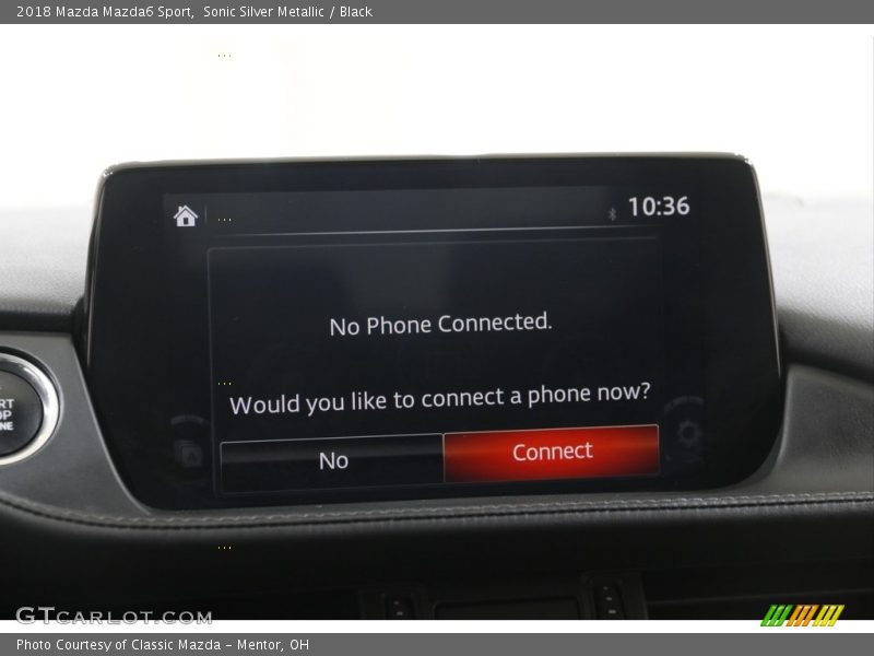 Sonic Silver Metallic / Black 2018 Mazda Mazda6 Sport