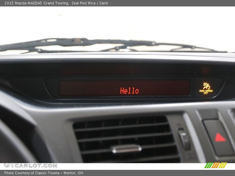 Zeal Red Mica / Sand 2015 Mazda MAZDA5 Grand Touring